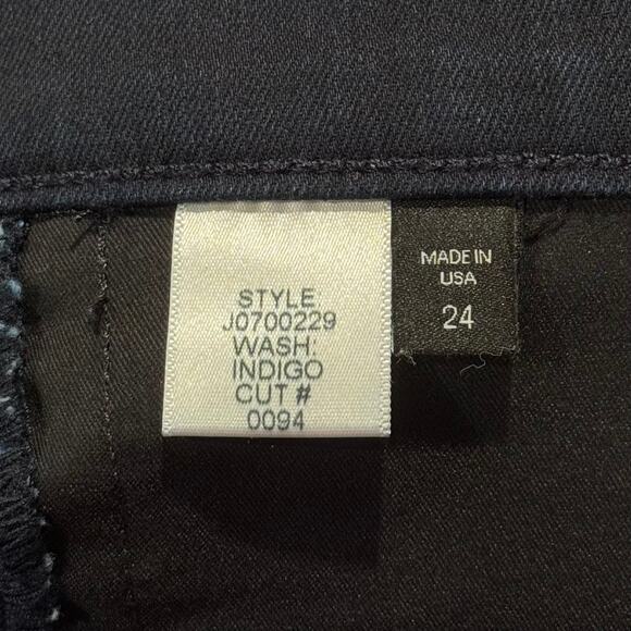 Veronica Beard Womens Jeans Brooke Skinny Crop Preppy Edgy Minimalist Blue 24 - Picture 3 of 6